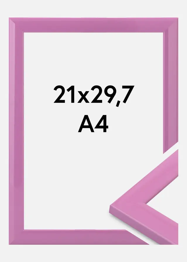 Jämtlands Ramfabrik Frame Dorset Acrylic Glass Pink 21x29.7 cm (A4)