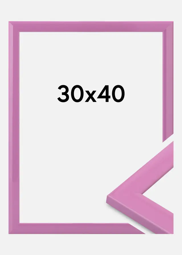 Jämtlands Ramfabrik Frame Dorset Acrylic Glass Pink 30x40 cm