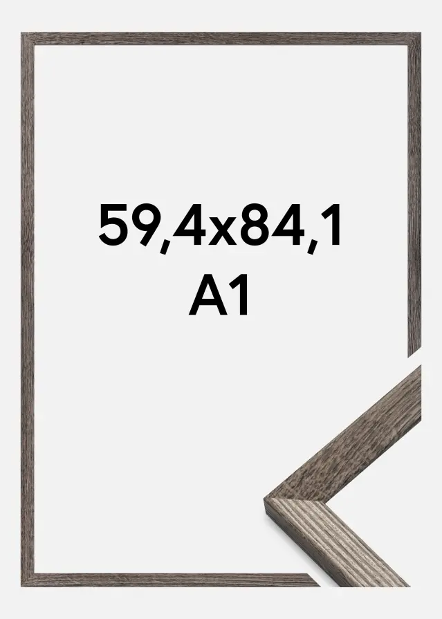  Frame Fiorito Acrylic Glass Walnut 59.4x84 cm (A1)