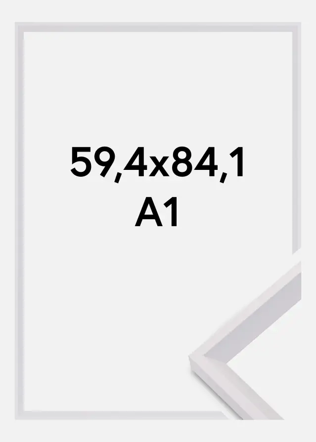 Galleri 1 Frame Globe Acrylic glass White 59.4x84 cm (A1)