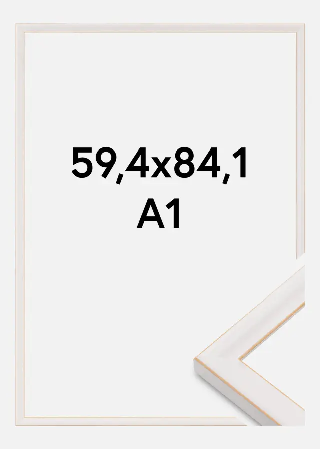 Jämtlands Ramfabrik Frame Marie Claire Acrylic Glass White 59,4x84,1 cm (A1)