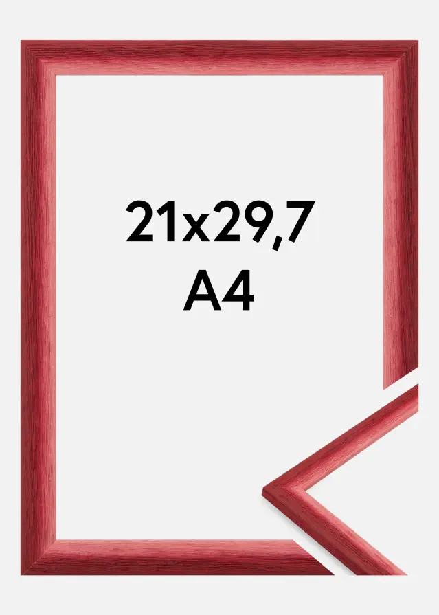 Jämtlands Ramfabrik Frame Cornwall Acrylic Glass Dark Red 21x29.7 cm (A4)