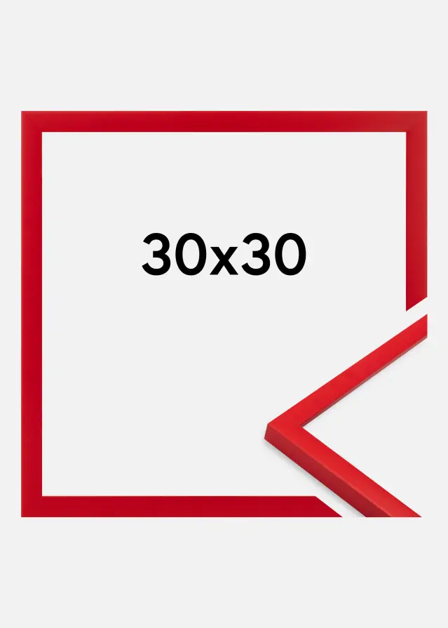 Jämtlands Ramfabrik Frame Kent Acrylic Glass Red 30x30 cm