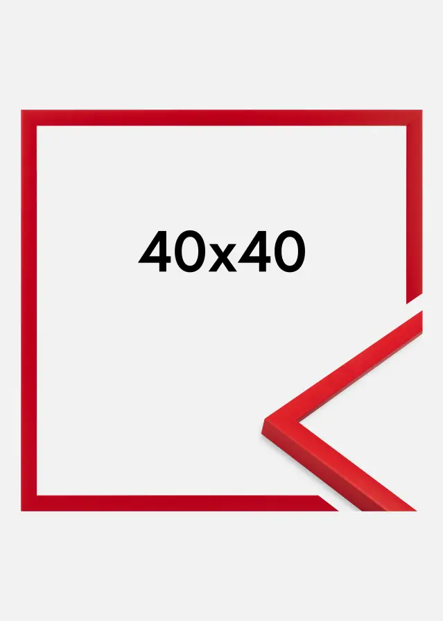 Jämtlands Ramfabrik Frame Kent Acrylic Glass Red 40x40 cm