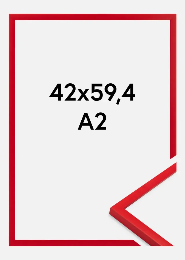 Jämtlands Ramfabrik Frame Kent Acrylic Glass Red 42x59.4 cm (A2)