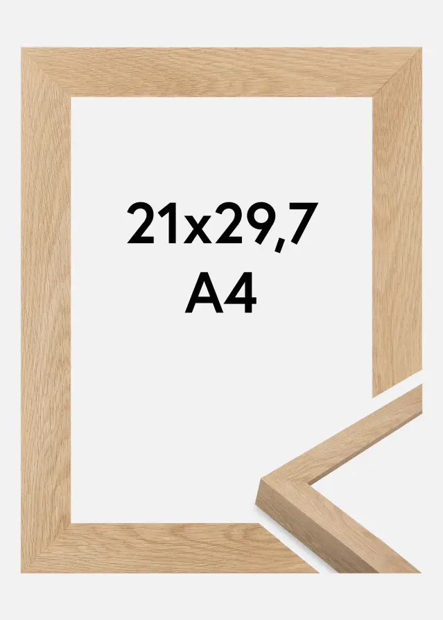 Jämtlands Ramfabrik Frame Wells Acrylic Glass Oak 21x29.7 cm (A4)