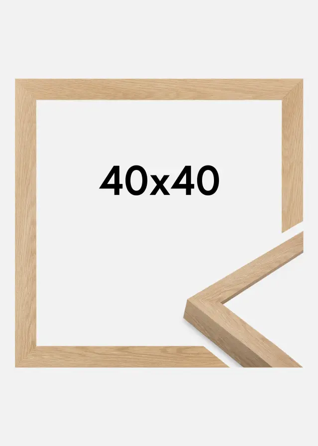 Jämtlands Ramfabrik Frame Wells Acrylic Glass Oak 40x40 cm