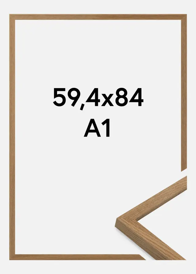 Jämtlands Ramfabrik Frame Salisbury Acrylic Glass Oak 59.4x84 cm (A1)