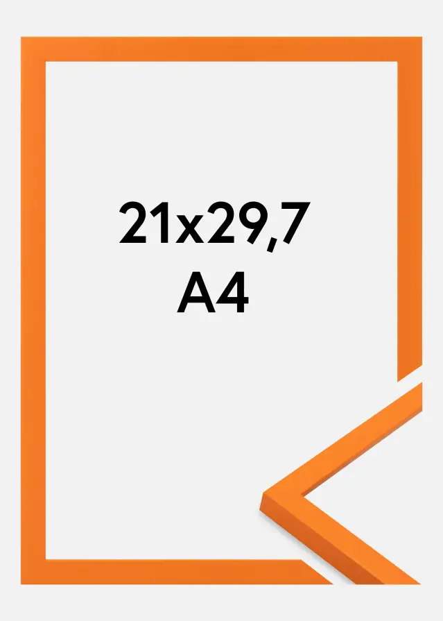 Jämtlands Ramfabrik Frame Kent Acrylic Glass Orange 21x29.7 cm (A4)