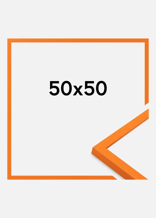 Jämtlands Ramfabrik Frame Kent Acrylic Glass Orange 50x50 cm