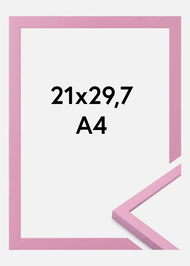 Jämtlands Ramfabrik Frame Kent Acrylic Glass Pink 21x29.7 cm (A4)