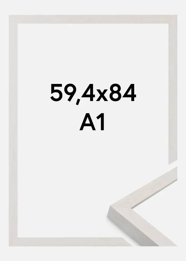 Jämtlands Ramfabrik Frame Wells Acrylic Glass White 59.4x84 cm (A1)