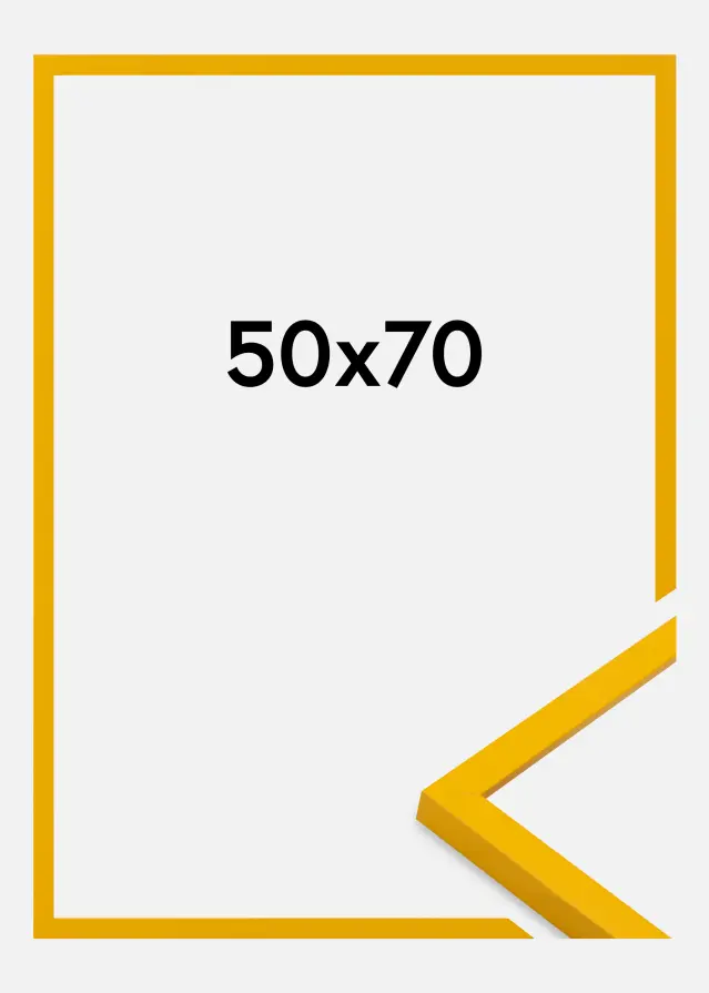 Jämtlands Ramfabrik Frame Kent Acrylic Glass Gold 50x70 cm