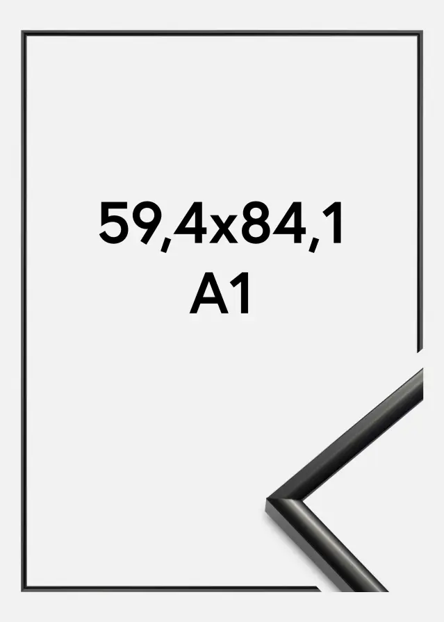 BGA Frame New Lifestyle Acrylic glass Black 59,4x84 cm (A1)