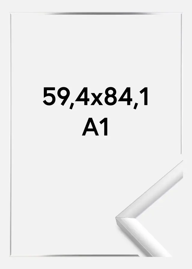 BGA Frame New Lifestyle Acrylic glass Silver 59,4x84,1 cm (A1)