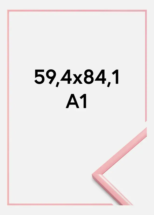 BGA Frame New Lifestyle Acrylic Glass Pink 59.4x84 cm (A1)