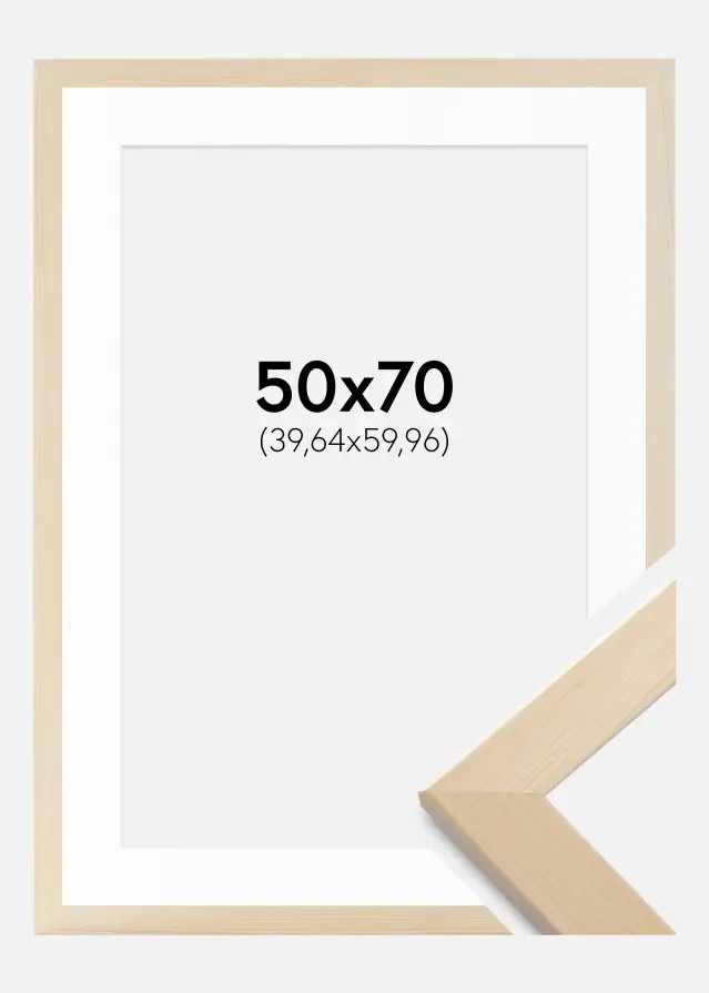Ram med passepartou Frame Trendline Nature 50x70 cm - Mounts White 16x24 inches