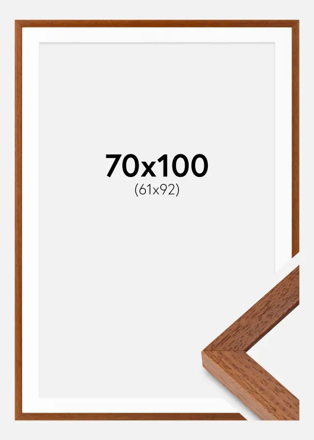 Ram med passepartou Frame Hermes Book 70x100 cm - Mounts White 62x93 cm