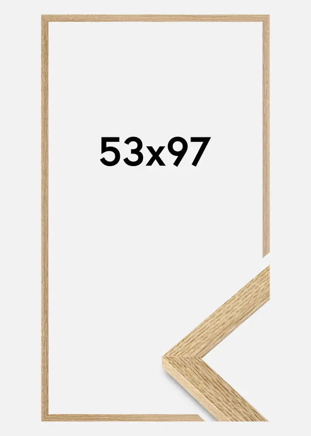 Jämtlands Ramfabrik Frame Selection Acrylic Glass Oak 53x97 cm