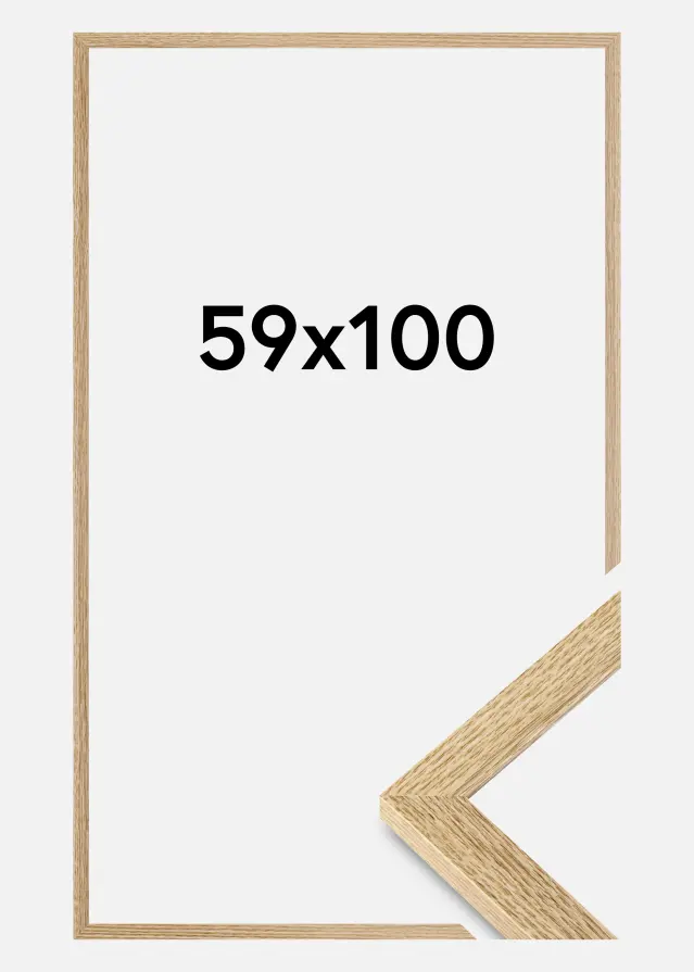 Jämtlands Ramfabrik Frame Selection Acrylic Glass Oak 59x100 cm