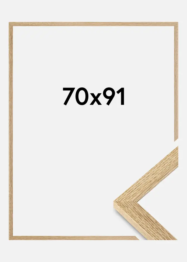 Jämtlands Ramfabrik Frame Selection Acrylic Glass Oak 70x91 cm