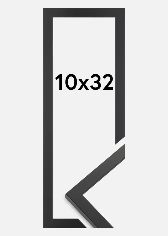 Jämtlands Ramfabrik Frame Trendy Acrylic glass Black 10x32 cm