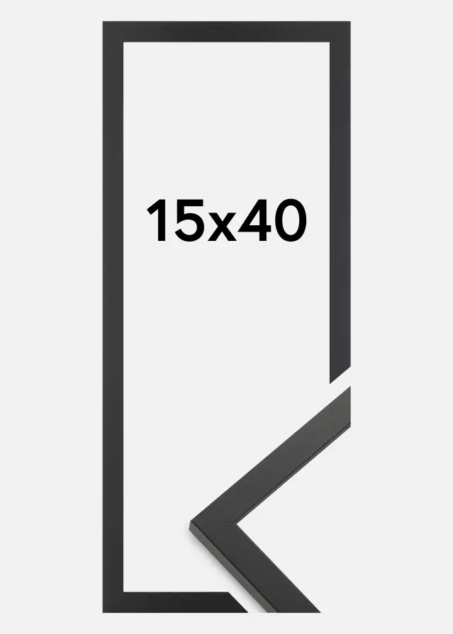 BGA Frame Trendy Acrylic glass Black 15x40 cm