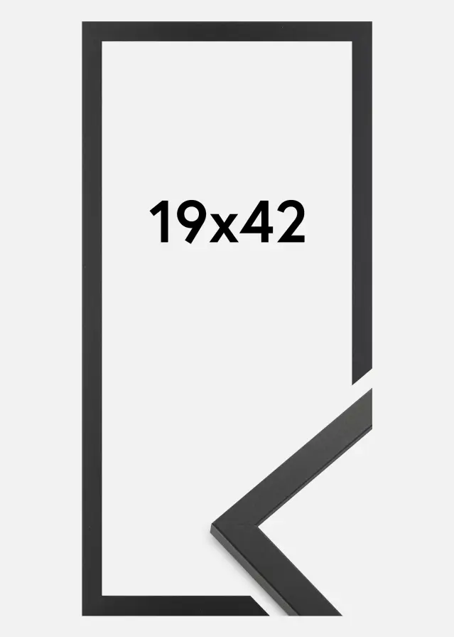 Jämtlands Ramfabrik Frame Trendy Acrylic glass Black 19x42 cm