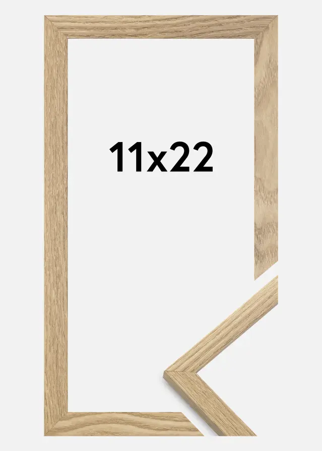 Jämtlands Ramfabrik Frame Trendy Acrylic glass Oak 11x22 cm