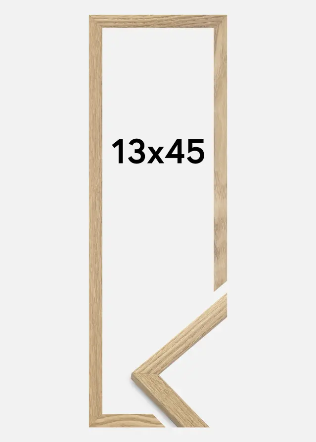Jämtlands Ramfabrik Frame Trendy Acrylic glass Oak 13x45 cm