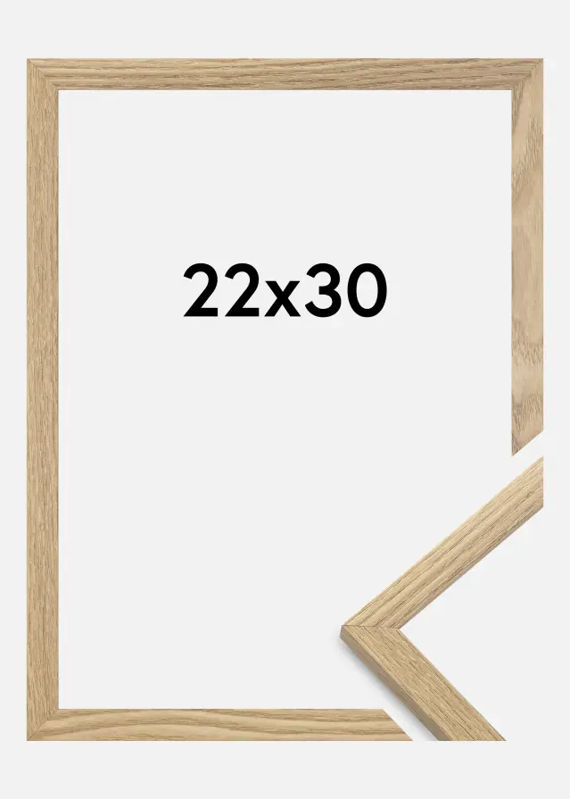 Jämtlands Ramfabrik Frame Trendy Acrylic glass Oak 22x30 cm