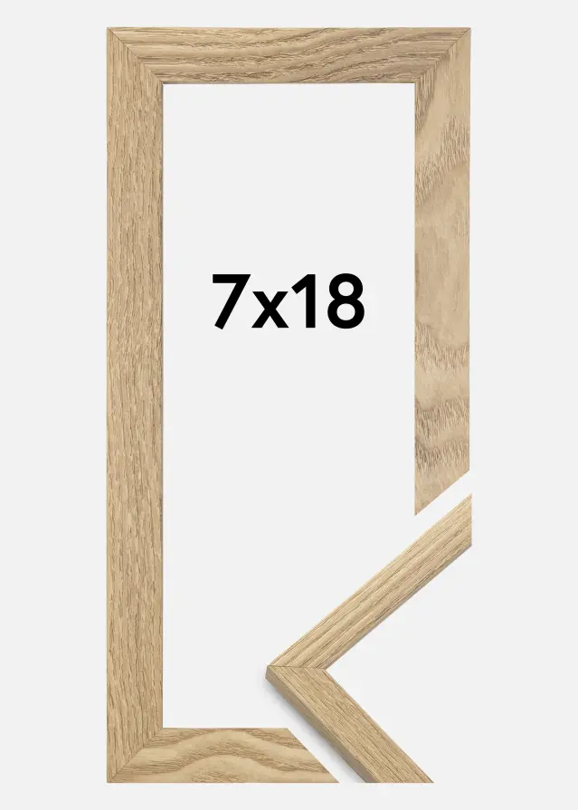 Jämtlands Ramfabrik Frame Trendy Acrylic glass Oak 7x18 cm