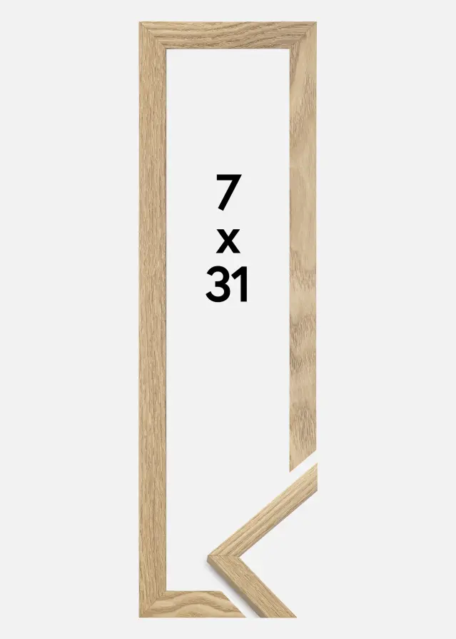 Jämtlands Ramfabrik Frame Trendy Acrylic glass Oak 7x31 cm