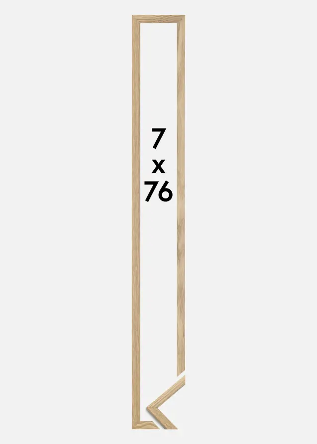 Jämtlands Ramfabrik Frame Trendy Acrylic glass Oak 7x76 cm