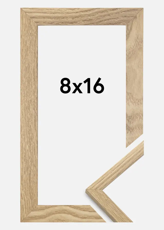 Jämtlands Ramfabrik Frame Trendy Acrylic glass Oak 8x16 cm