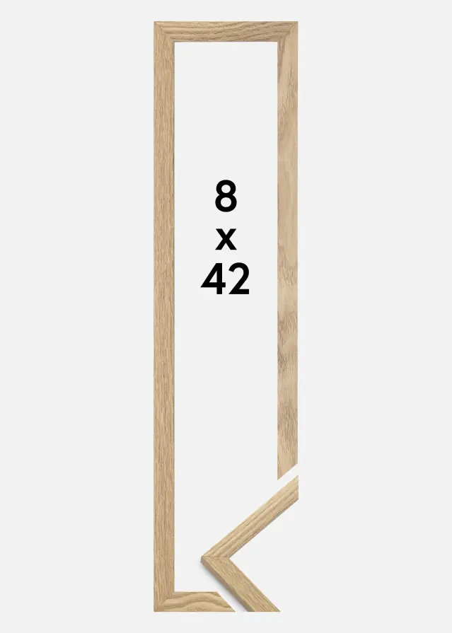 Jämtlands Ramfabrik Frame Trendy Acrylic glass Oak 8x42 cm
