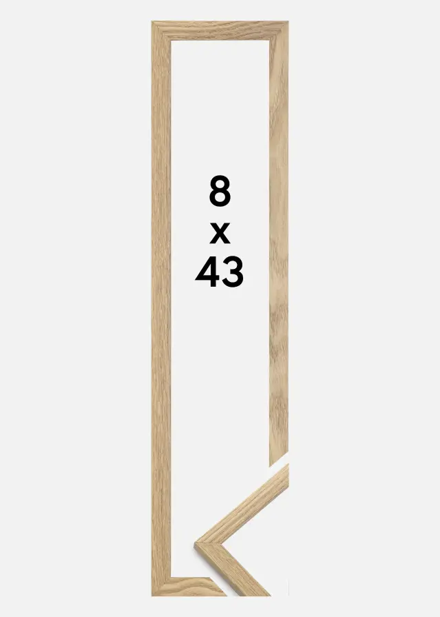 Jämtlands Ramfabrik Frame Trendy Acrylic glass Oak 8x43 cm