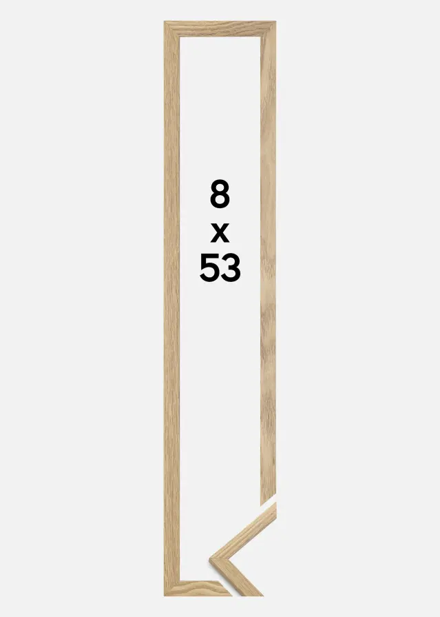 Jämtlands Ramfabrik Frame Trendy Acrylic glass Oak 8x53 cm