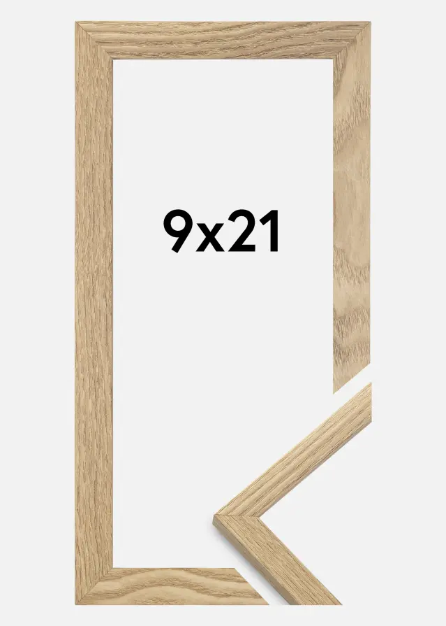 Jämtlands Ramfabrik Frame Trendy Acrylic glass Oak 9x21 cm