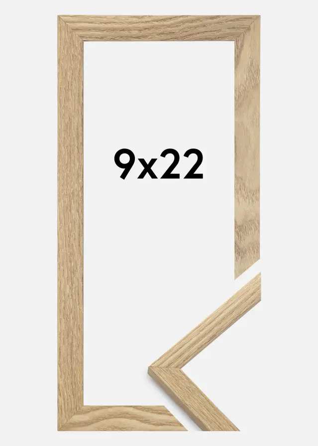 Jämtlands Ramfabrik Frame Trendy Acrylic glass Oak 9x22 cm