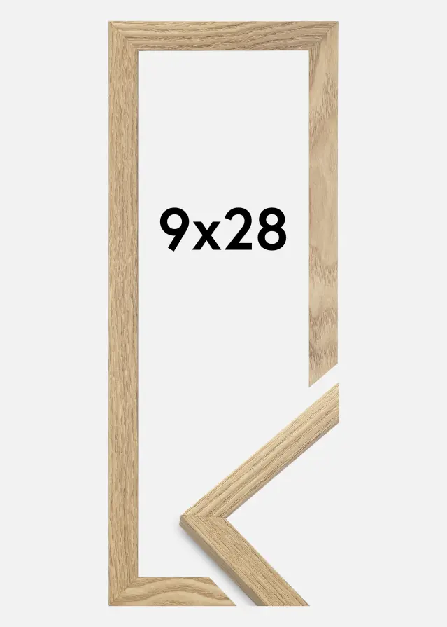 Jämtlands Ramfabrik Frame Trendy Acrylic glass Oak 9x28 cm