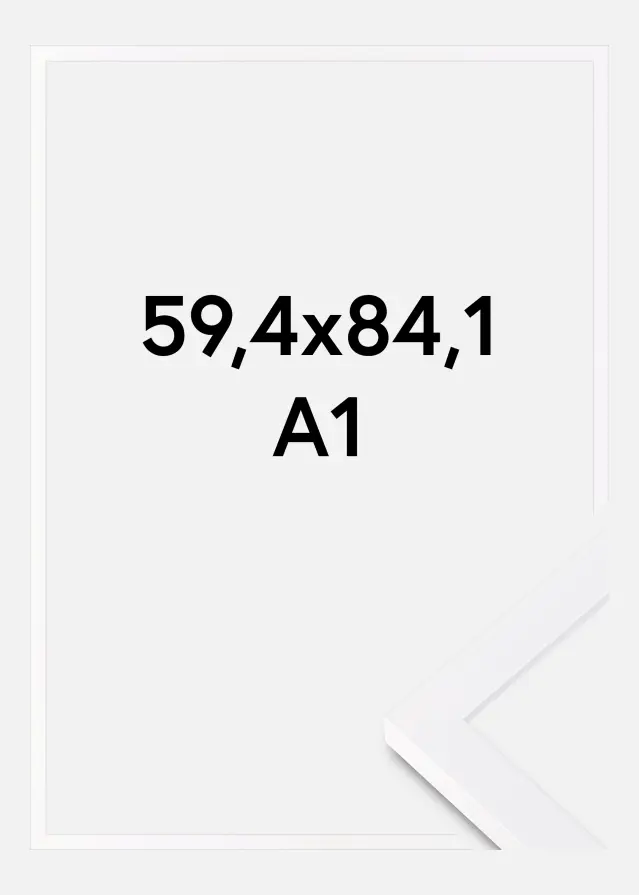 BGA Frame Selection Acrylic Glass White 59.4x84 cm (A1)