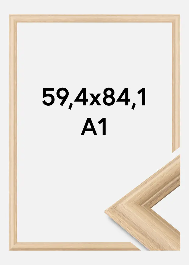 Galleri 1 Frame Västkusten Acrylic glass Oak 59.4x84 cm (A1)