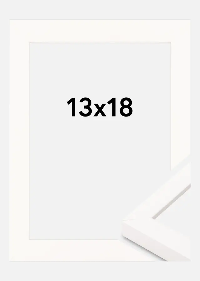 Innova Picture Frame White Wide 13 x 18 cm