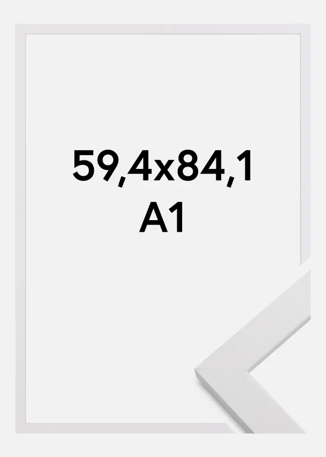 Galleri 1 Frame White Wood Acrylic glass 59.4x84 cm (A1)