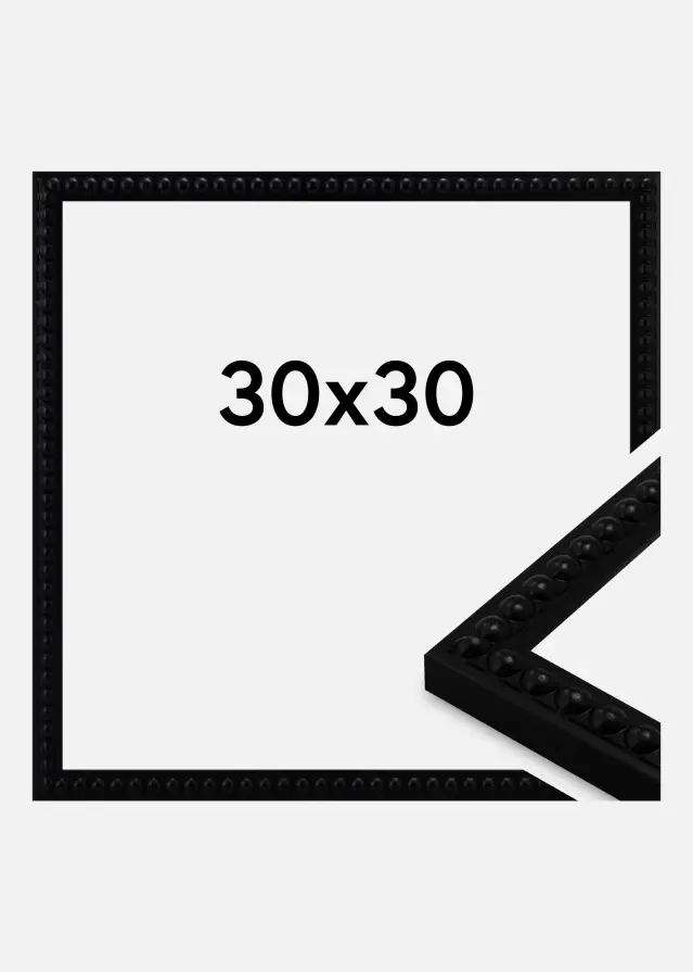 Jämtlands Ramfabrik Frame Perla Acrylic Glass Black 30x30 cm