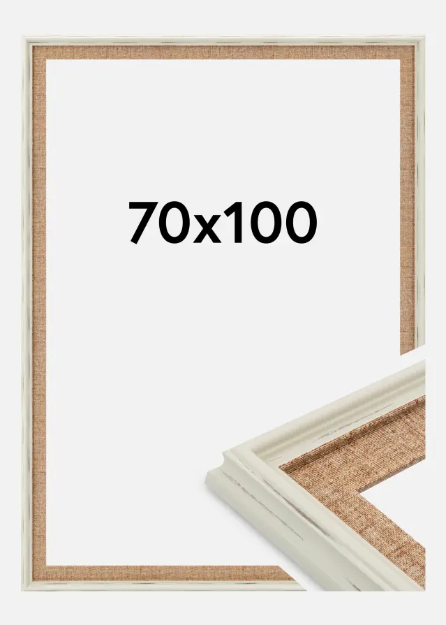 Jämtlands Ramfabrik Frame Sandweave Acrylic Glass White 70x100 cm