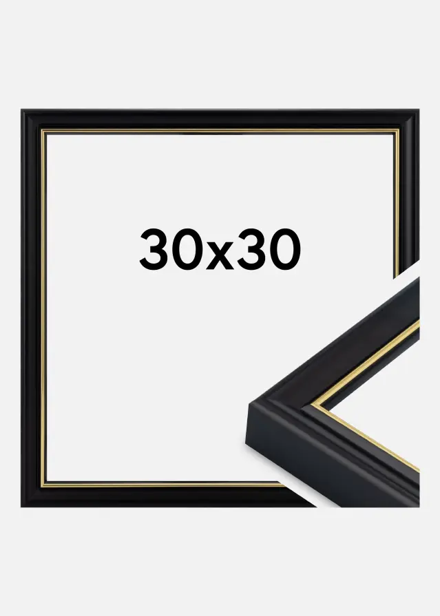 Jämtlands Ramfabrik Frame Canterbury Acrylic Glass Black 30x30 cm