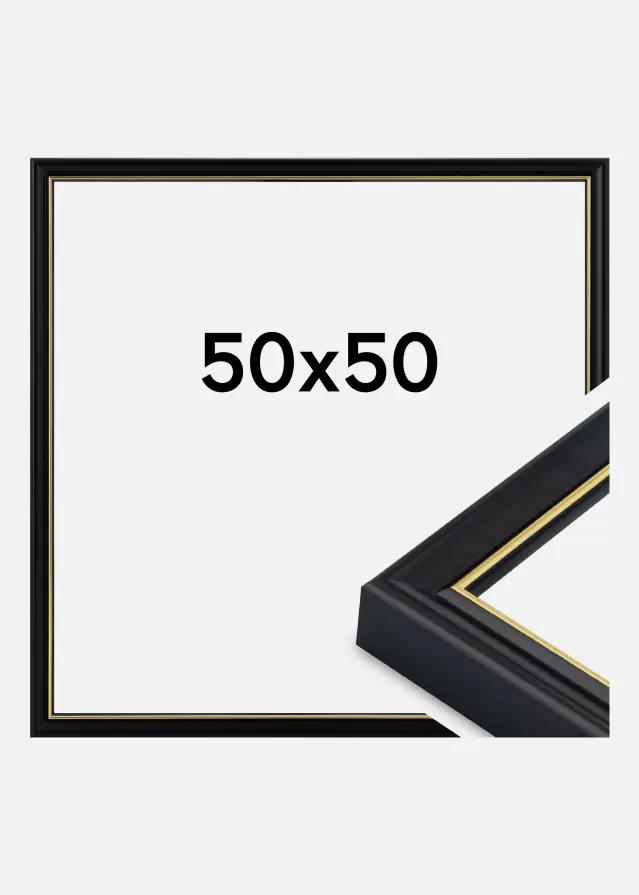 Jämtlands Ramfabrik Frame Canterbury Acrylic Glass Black 50x50 cm