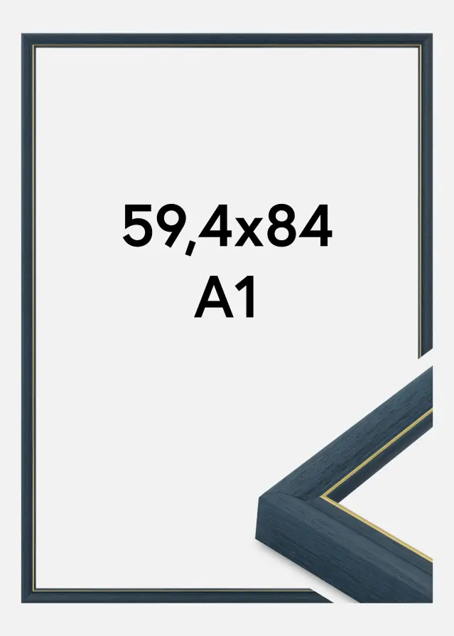 Jämtlands Ramfabrik Frame Canterbury Acrylic Glass Blue 59.4x84 cm (A1)